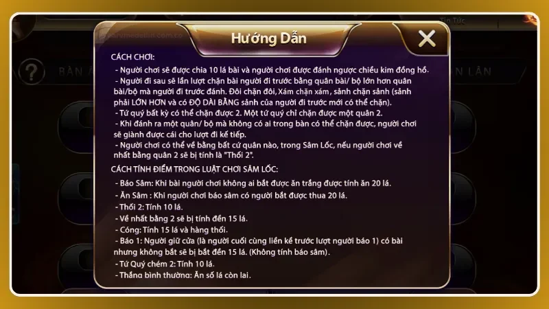 Quy định rõ ràng giúp tính điểm chính xác trong từng ván đấu